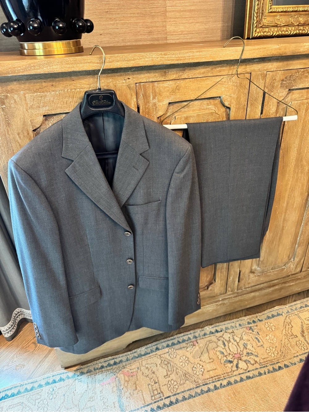 Brooks Brothers Charcoal Gray Men's Two-Piece Suit